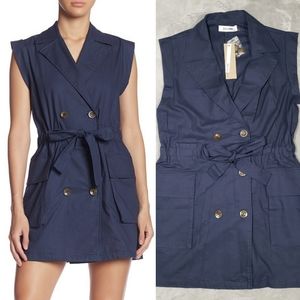 Do + Be Double Breasted Notch Lapel Dress
